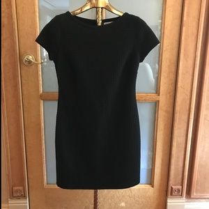 Banana Republic Black Waffle Material Sheath Dress
